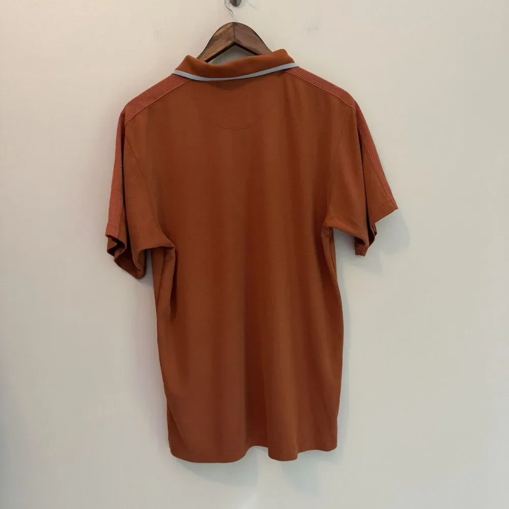 The North Face VaporWick Polo Shirt Men Medium Orange Performance Golf